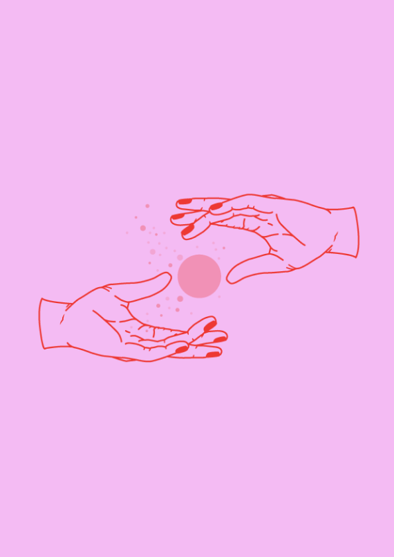 Intuition - Pink Illustration